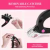 Nail Clippers for Acrylic Nails with Sizer and Catcher Adjustable Nail Tip Cutter with Length Measurement Dial. 3