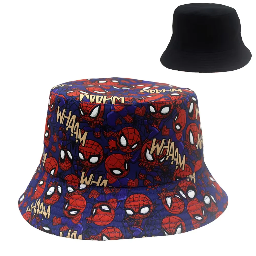 Spider-Man Hat for Kids Cartoon Anime Spiderman Bucket Hats