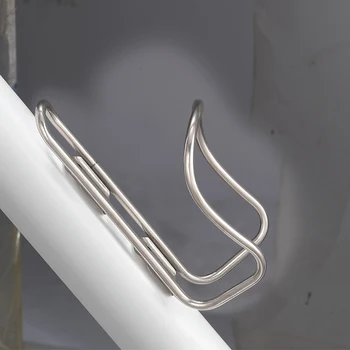 Raw Polished Titanium Tube Ultra Light Water Bottle Cage With Free M5 Ti Bolts bike bottle holder 1