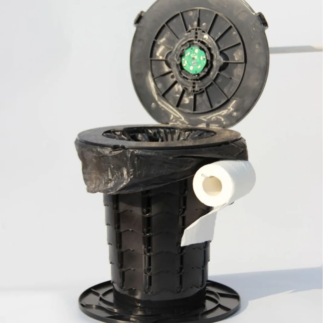 Telescopic Stool for Hiking, Camping Stools, Outdoor Emergency Mobile Toilet, Trash Can, Self Driving Travel, Fishing Chair