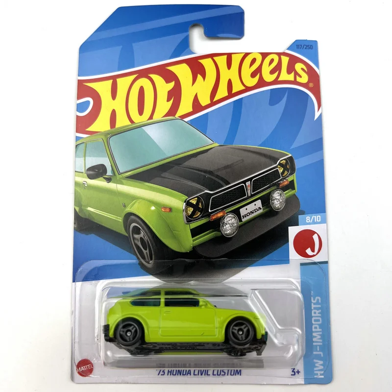 

2023-117 Hot Wheels Cars 73 HONDA CIVIC CUSTOM 1/64 Metal Die-cast Model Toy Vehicles