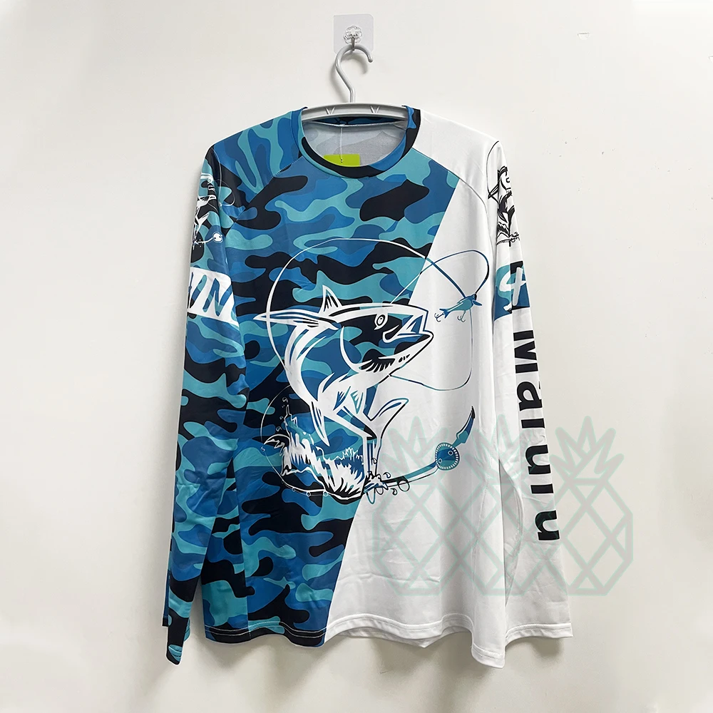 Fishing Shirts UPF 50+ Hoodie Men Fish Clothes Long /Short Sleeve Sun Protection Jersey Sport Wear Tops Outdoor Hiking T-Shirt