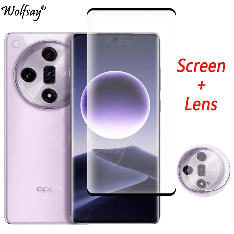 Vetro Temperato A Copertura Totale Per Oppo Find X7 Proteggi Schermo Per Oppo Find X7 X 7 Ultra 5G Vetro Per Fotocamera Per Oppo Find X7 Glass