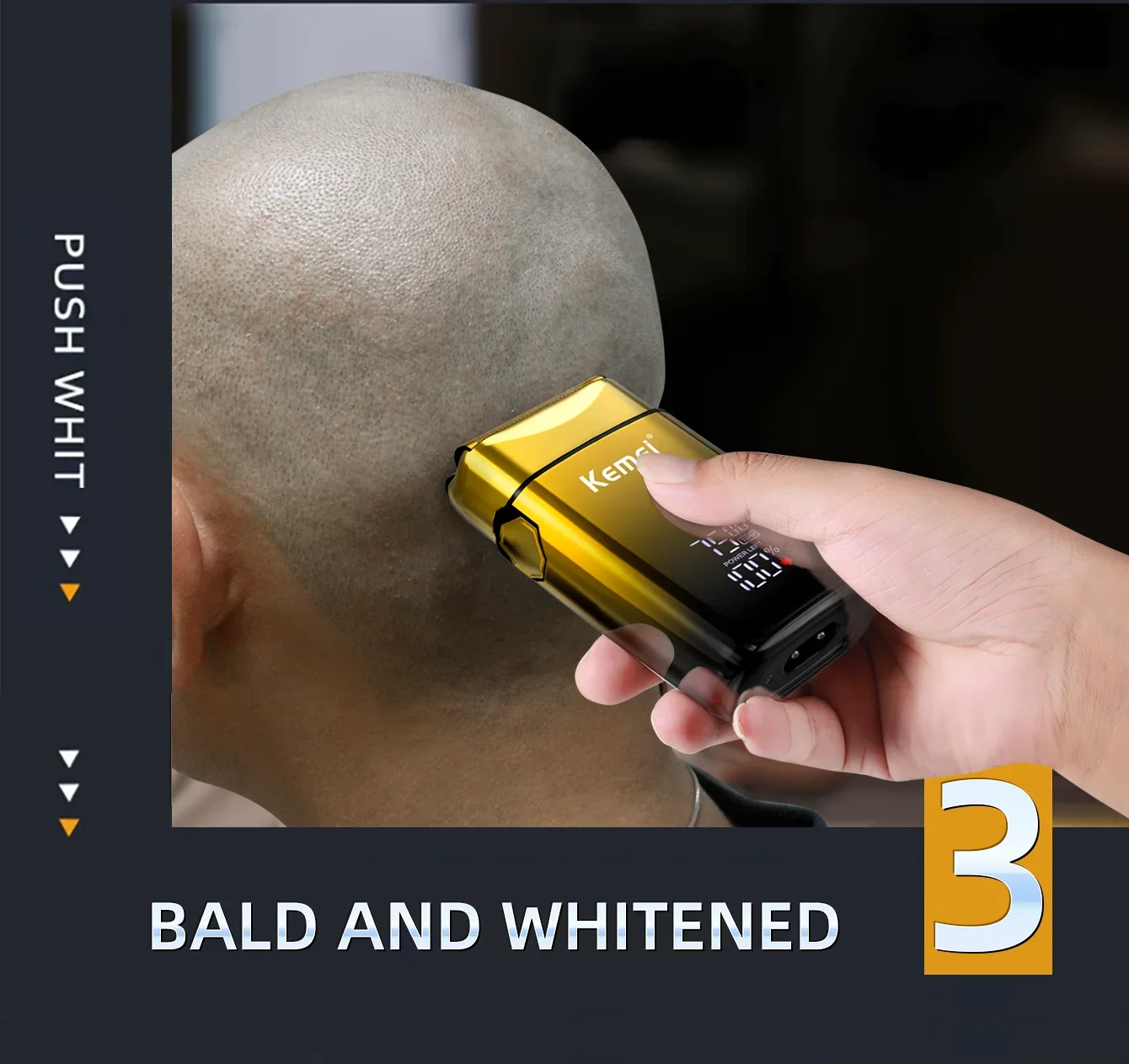 Kemei Electric Shaver Professional Beard Trimmer For Men_voghion.com