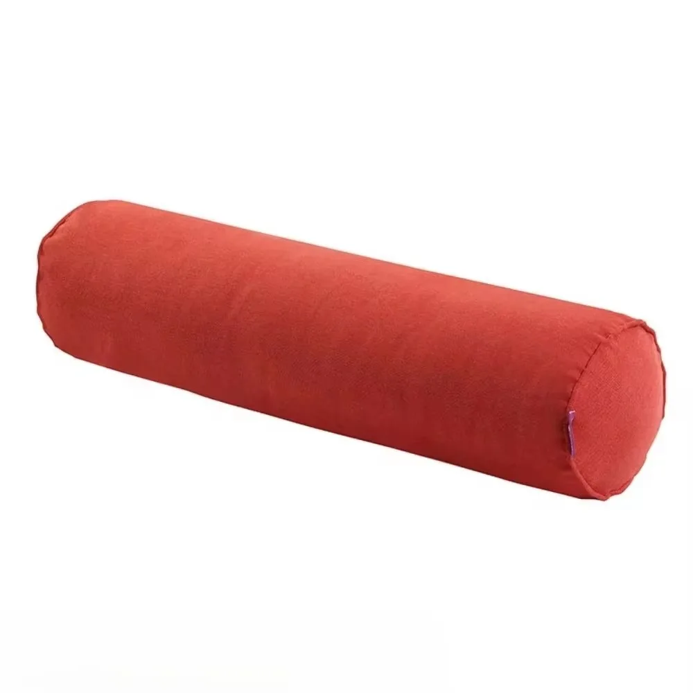 1pc Cylindrical Pillow Solid Color Velvet Bedhead Neck and Waist Pillow Sofa Cushion Beauty Shop Footrest Almohada Cilíndrica 5