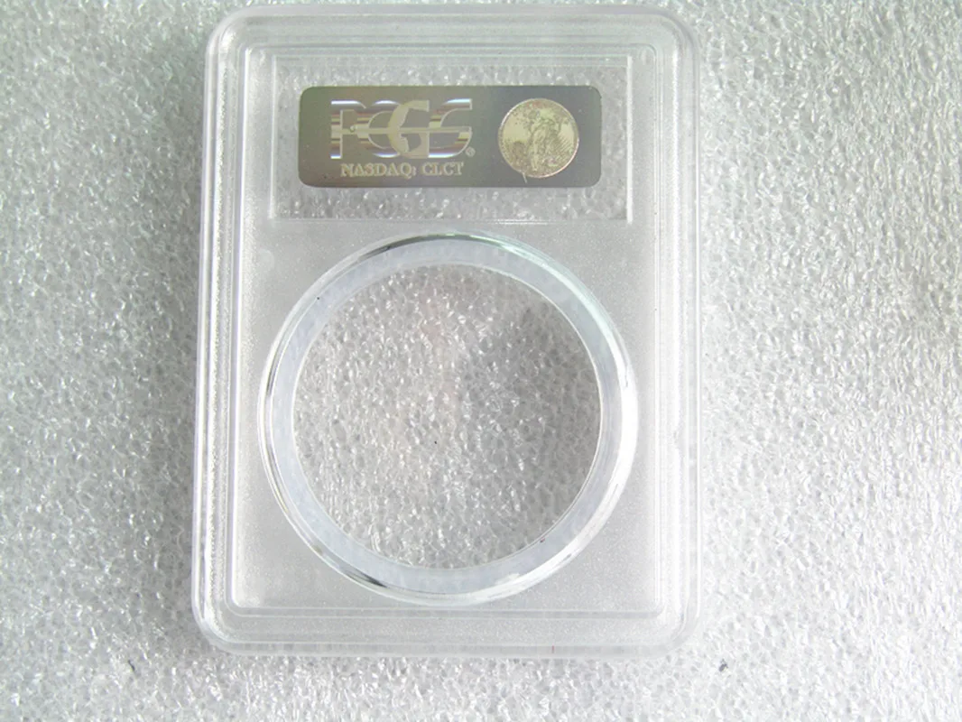 

PCGS Grading Coin Capsule Box+Hologram Holder PCGS empty Matte Slab Storage(Customized lable with Different Sizes For Chose)