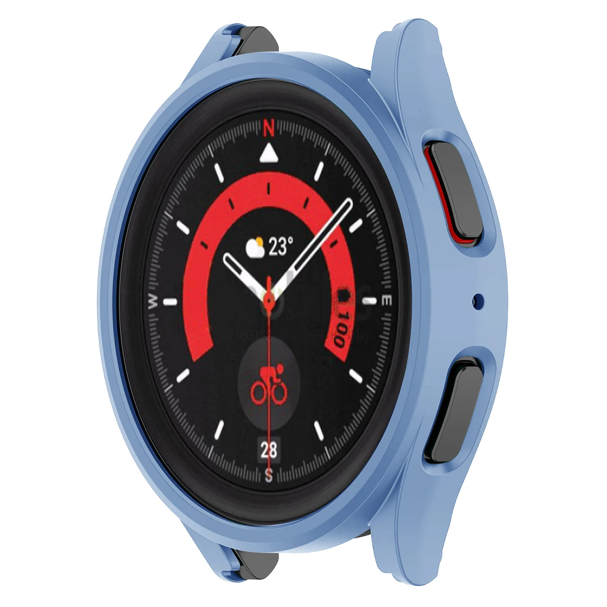 Sleek Matte Protective Bumper Shell for Samsung Galaxy Watch7 Smartwatch