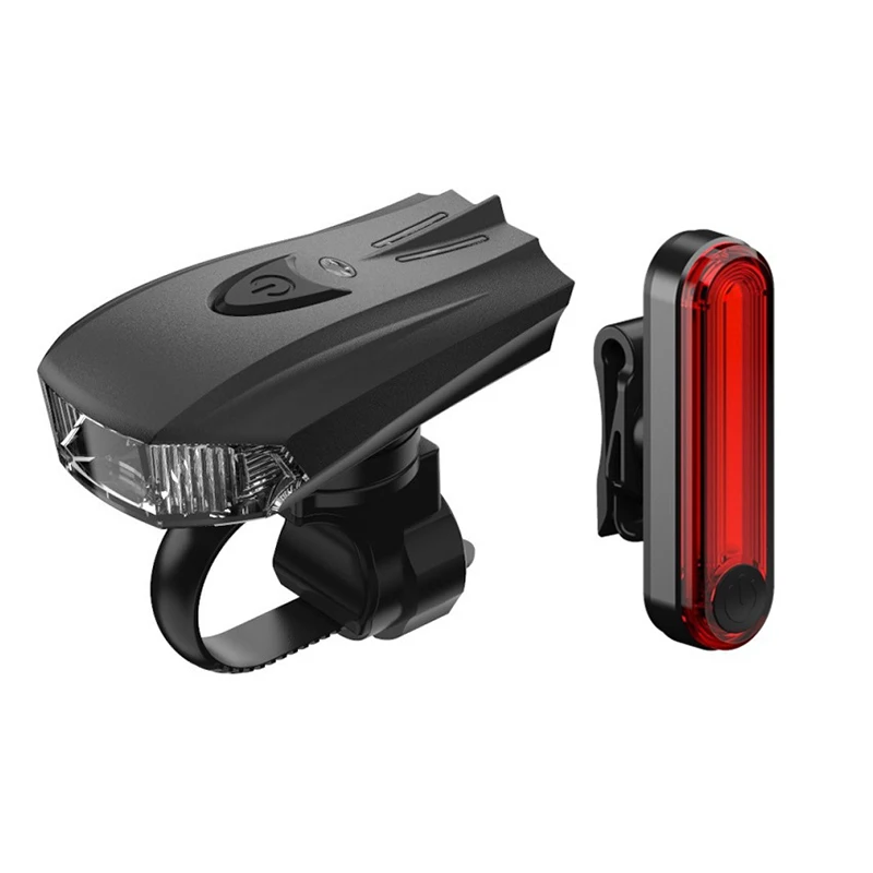 

USB Rechargeable Bicycle Headlights LED Tail Light Smart Induction Vibration Bike Light Flashlight Waterproof Cycling Frontlight