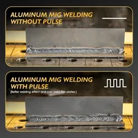 TOOLIOM Aluminum MIG Welder Pulse 250A 110V/220V Dual Voltage Multifunctional Welding Machine Gas/Gasles Flux MIG/Lift TIG/Stick 2