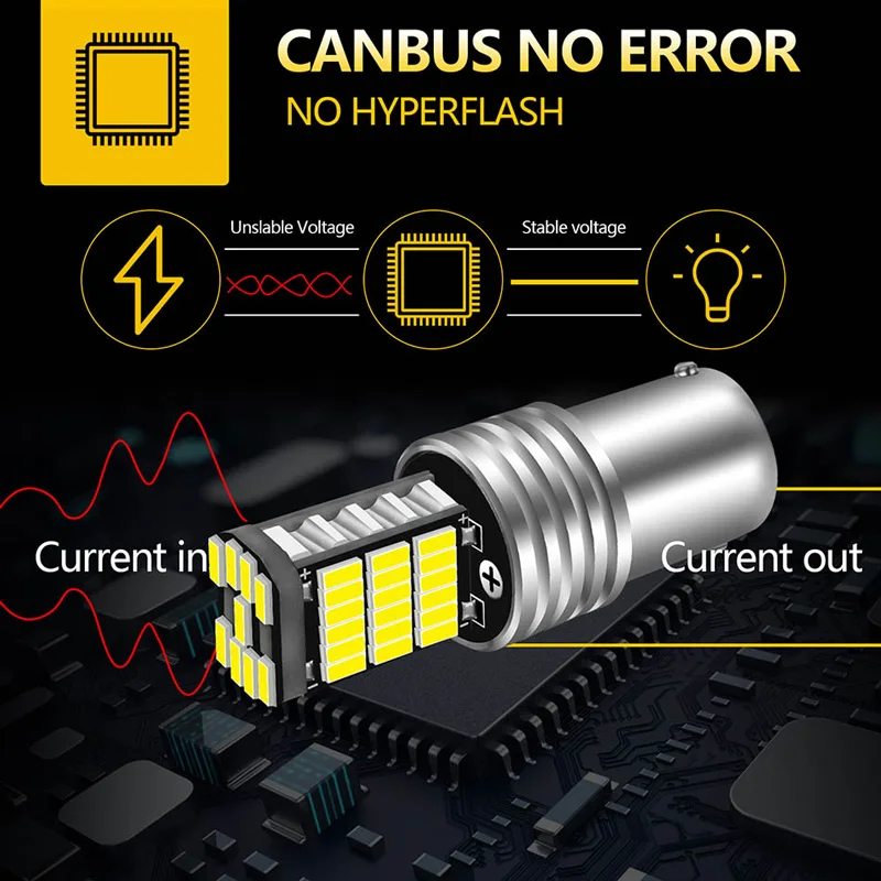 ڵ  ü  LED ȣ , P21W LED 1156, BA15S 7506, 4014SMD, 1200LM,  12V, 2 , 45 , ǰ