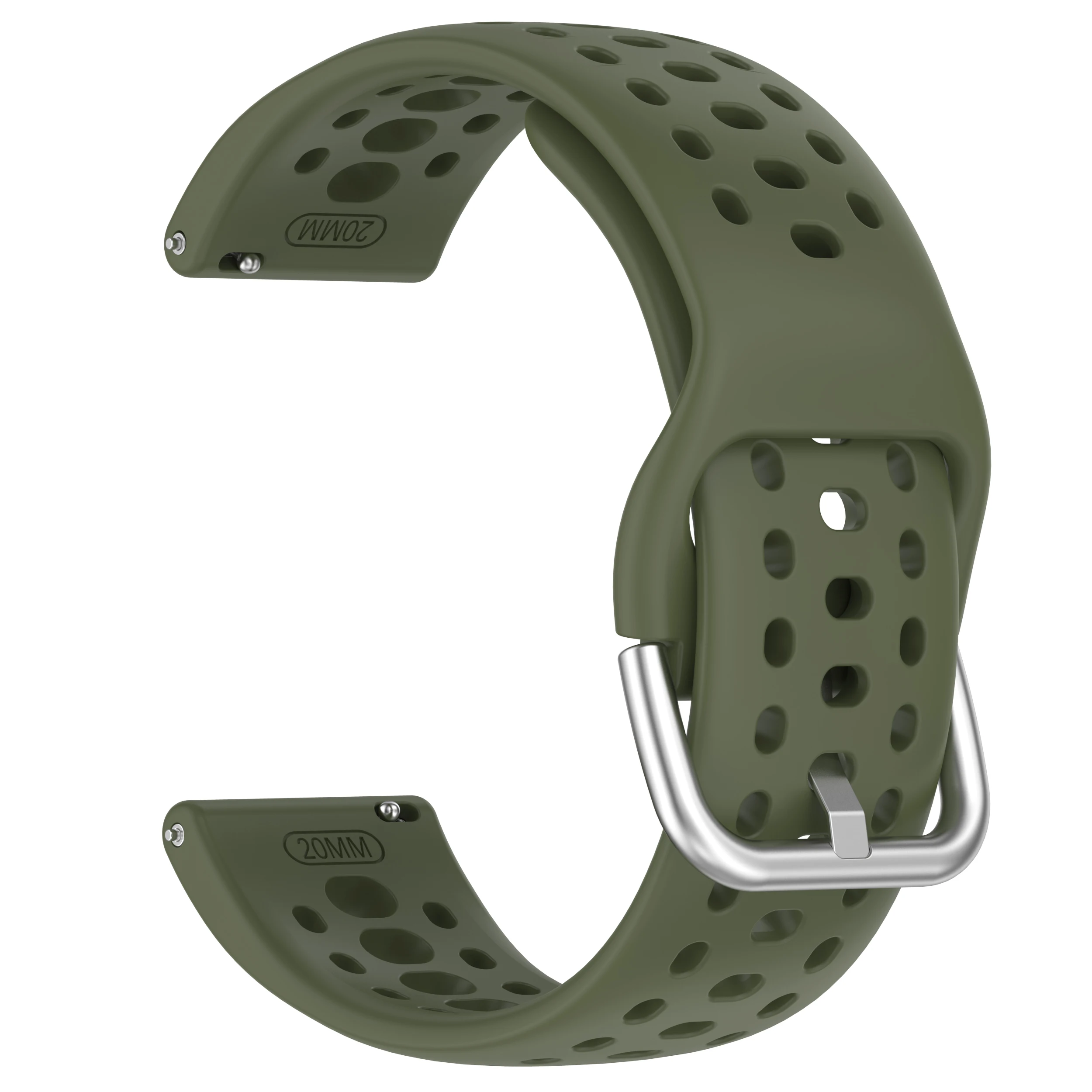 Breathable Silicone Replacement Watch Band - Square Bracelet Strap