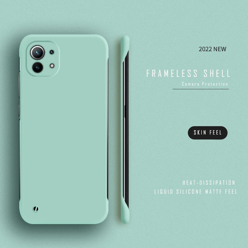 Custodia ultra sottile rigida per PC senza cornice per XIAOMI Mi 12 11 10 9 Lite SE 9T 10T 11T Pro Poco F3 Cover opaca_voghion.com