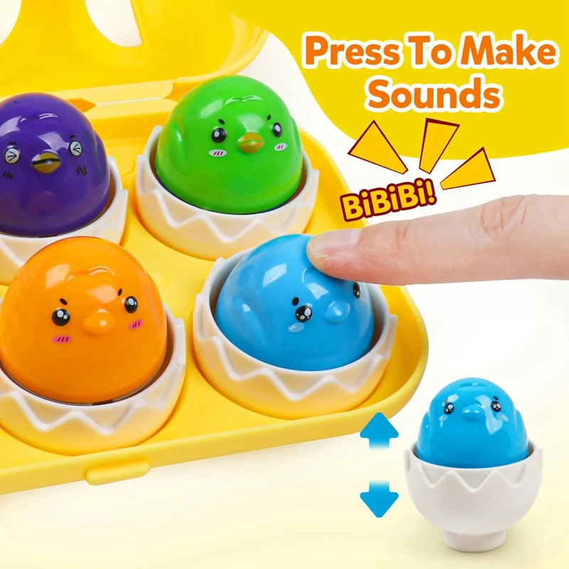 Toddler Sensory Matching Eggs Toys Easter Eggs Filled Educational Learningtravel Bingo Perfect Stuffers Birthday Gifts
