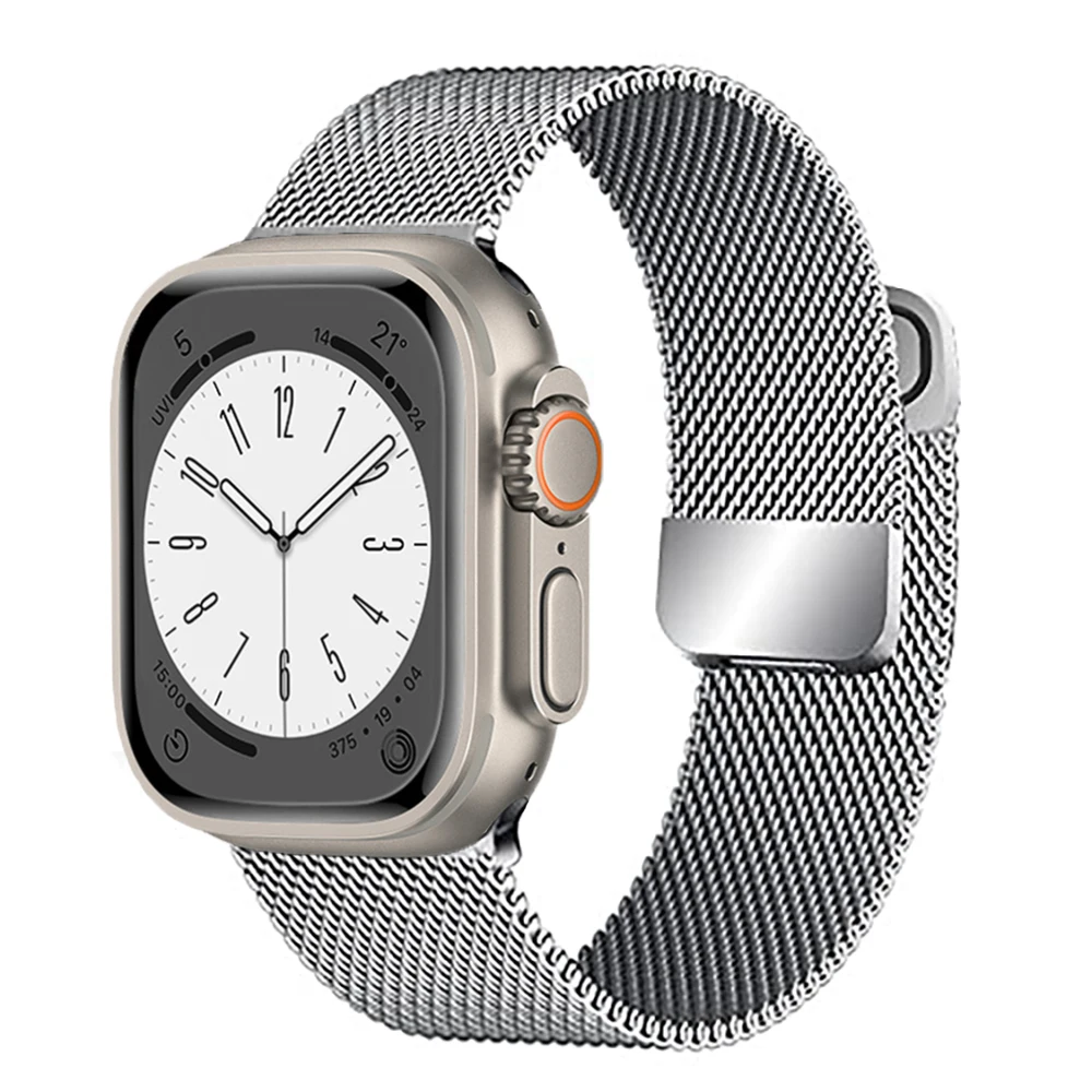 Premium Milanese Metal Watch Strap - Adjustable Mesh Band