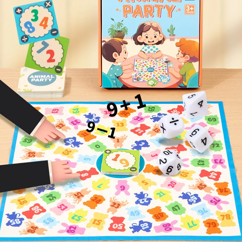 Math Thinking Board Games Kids Toys Montessori Arithmetic Educational Shape Matching Social Games Parent-child Interactive Games 5