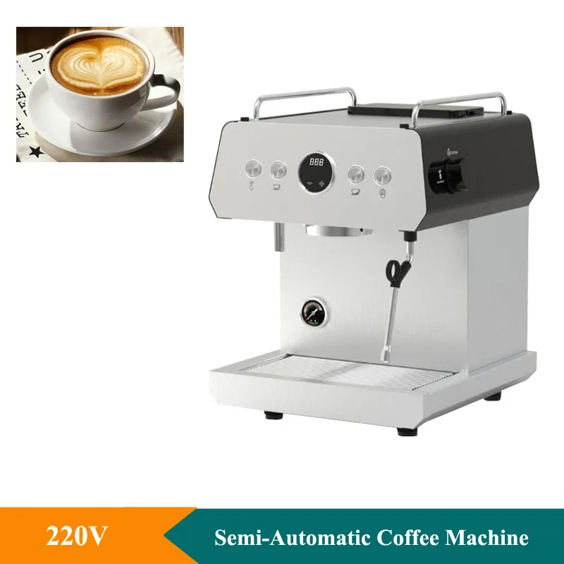

220V Small Appliances Semi-Automatic Coffee Machine Italy Espresso Coffee Machine Milk Frothing Coffee Machine