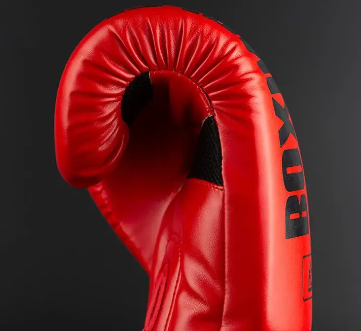 6/8/10/12/14OZ Child Adult Muay Thai Boxing Gloves Kickboxing MMA Martial Arts Combat Punching Fight Boxer Mittens Equipment DEO