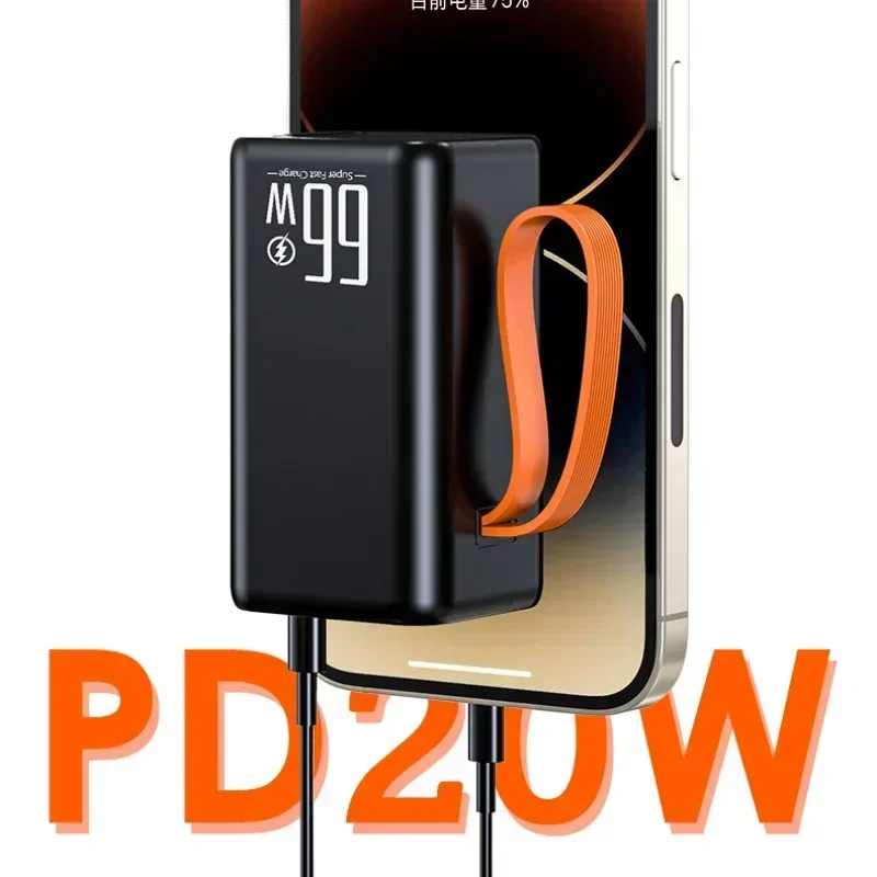 PD20W 20000mAh Power Bank Batteria di ricambio esterna portatile 10000mAh 66W Caricatore super veloce Powerbank per iPhone 13 14 15 Xiaomi - immagine 5