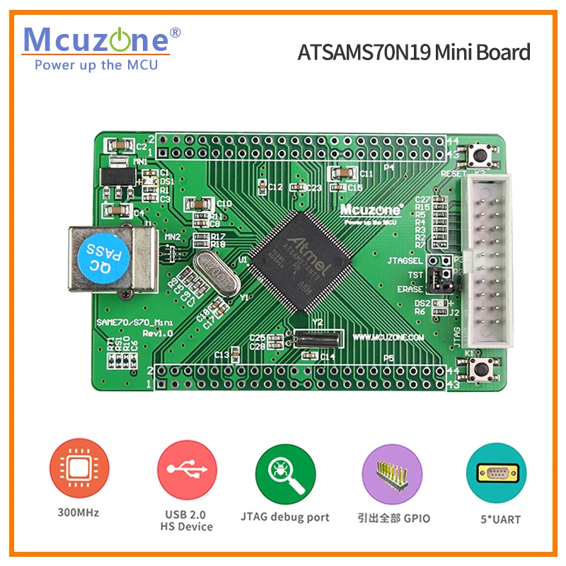 Sams70, ATSAMS70n19 ̴ , 300MHz Cortex-M7, USB 2.0  ġ, 512KB ÷, 256KB sram