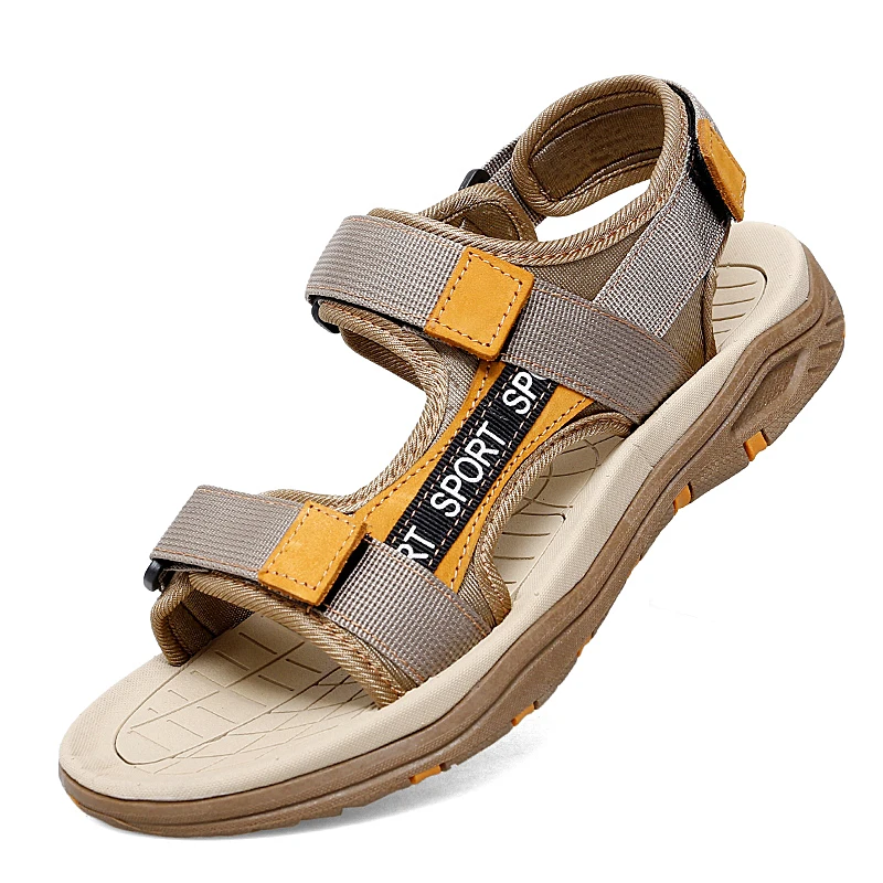 

Men Sandals Breathable Air Mesh Shoes For Men Summer 2023 Plus Size 38-47 Beach Male Crox Aqua Shoes