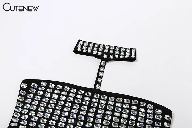 Women Sexy Off-Shoulder Shiny Crop Top Casual Strapless Halter Streetwear Fashion Club Party Lady Tank Top Summer