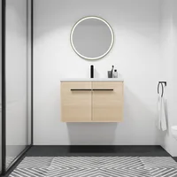 Floating Vanity Bathroom, 30 Inch Bathroom Vanity with Sink, Wall Mounted , Soft Closed Doors, Integrated Sink, Engineered Wood 1
