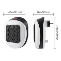 Portable Heater Electric Heater Plug in Wall Room Heater Home Appliance Heating Stove Mini Radiator Remote Warmer Machine 600W 5