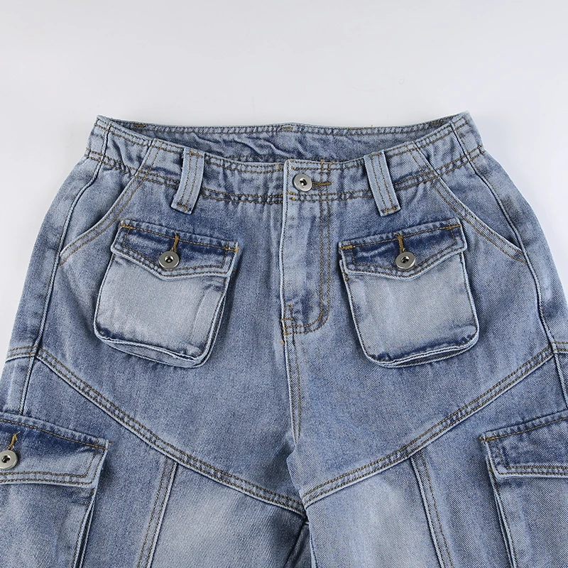 low waisted cargo jeans