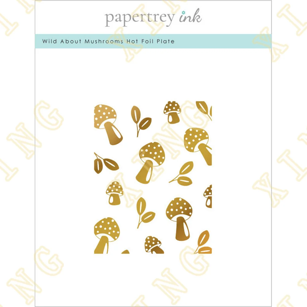 

Wild About Mushrooms Solid Hot Foil Plate Scrapbook Diary Decoration Stencil Embossing Template Diy Greeting Card Handmade