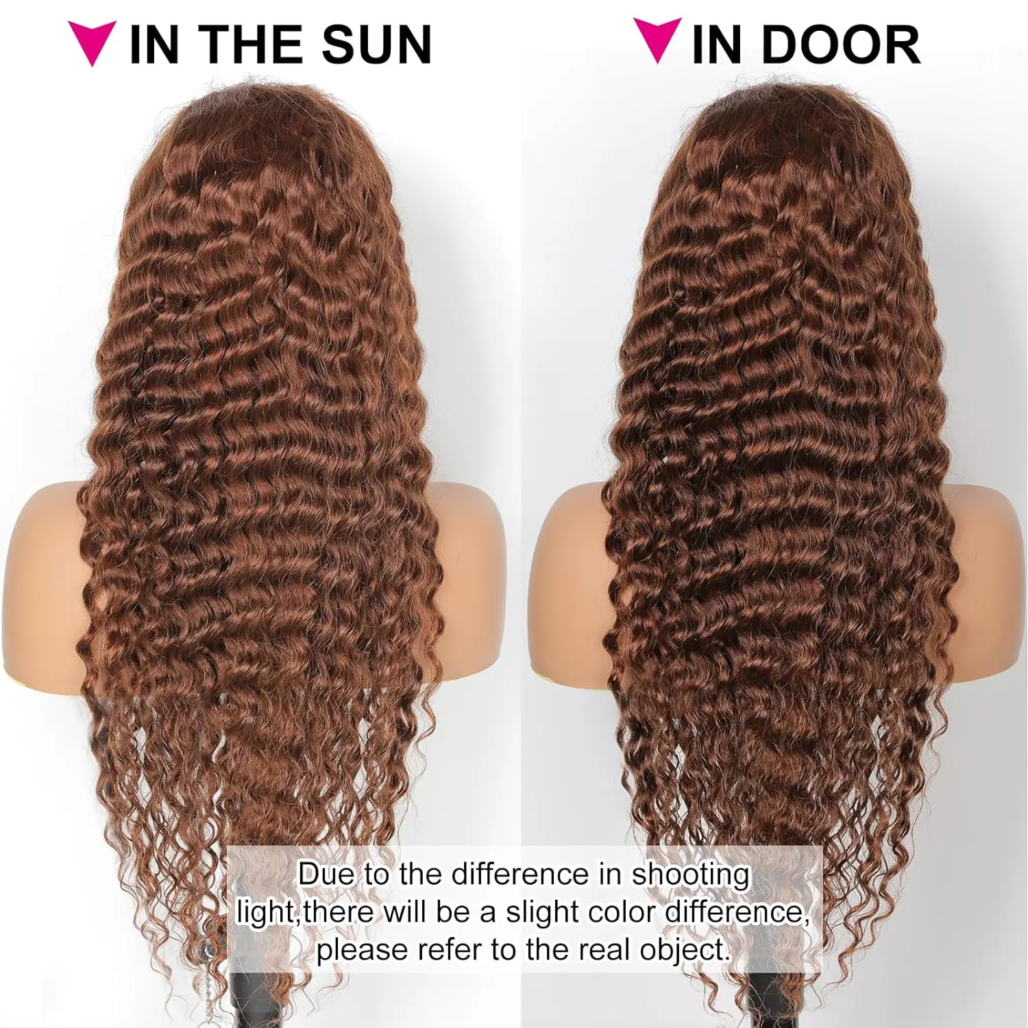 Curly wigs Transparent Lace Front Wig Chocolate Brown 13x4 13x6 Brazilian Deep Wave Frontal Human Hair Wig for Women Pre Plucked 5