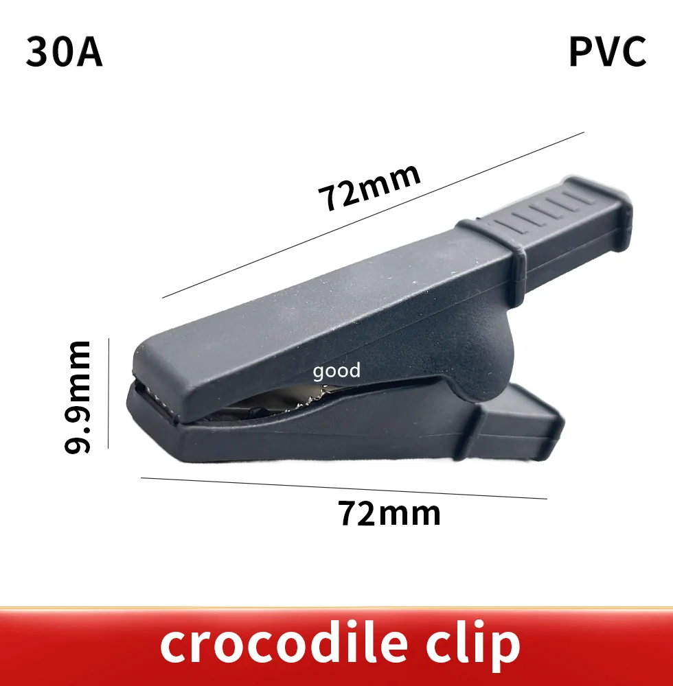 Description Picture 3 of item2PCS Battery Test Clip 55MM HV Alligator Clip For Banana Plug 4mm Multimeter Pen Cable Probes Crocodile Clip
