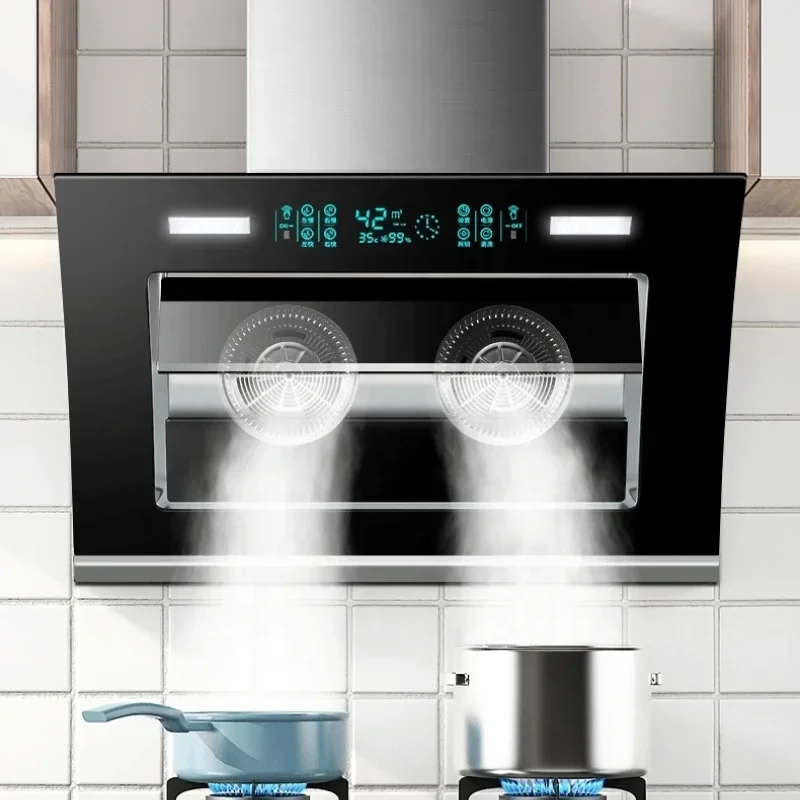 90cm free custom Stainless Steel Chimney household restaurant kitchen chimney appliance range hoods kitchen 5