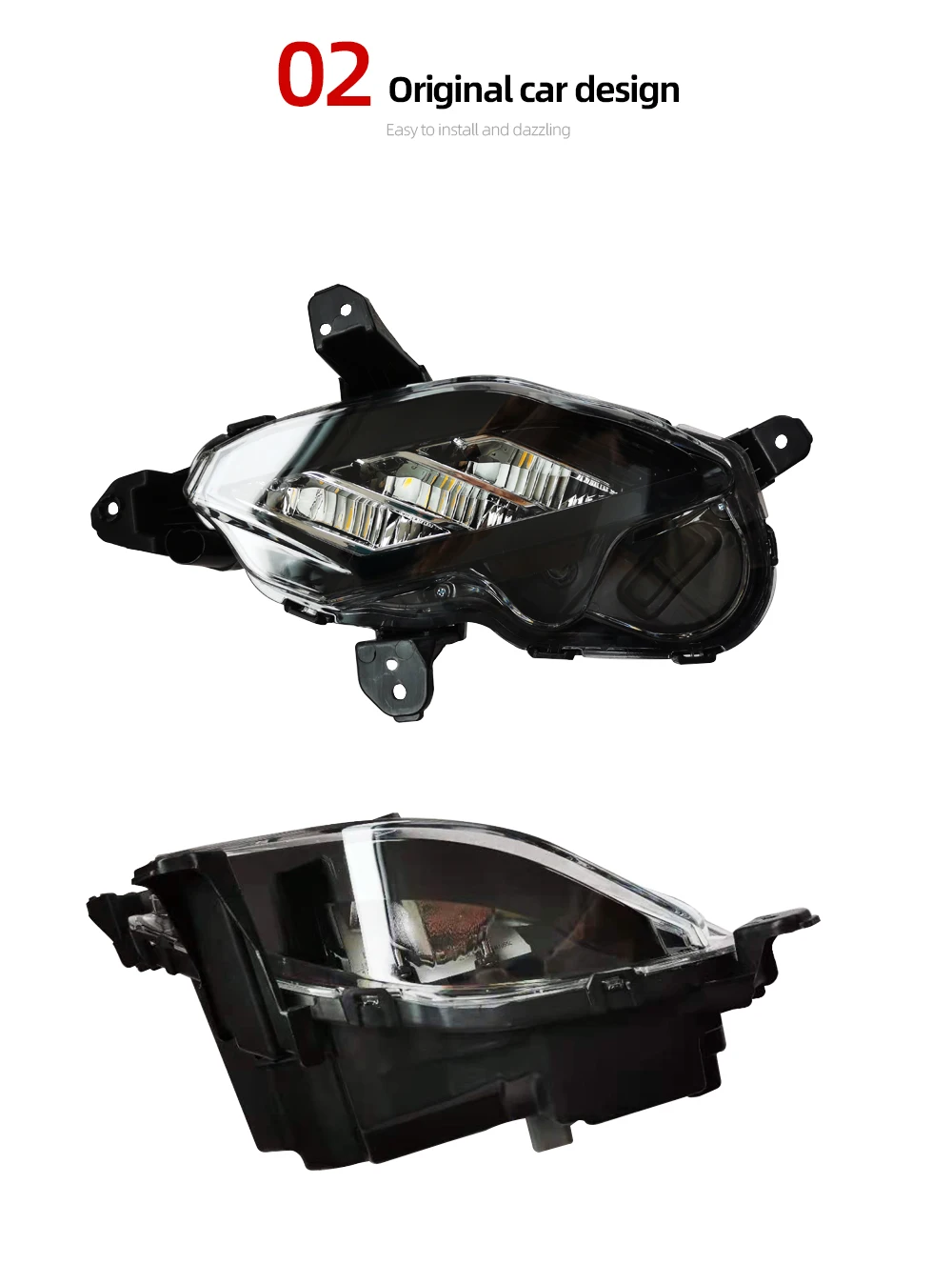 KIA CARENS BASE MODEL HEADLAMP UPGRADED WITH LED DAY TIME