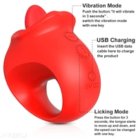 Zunge lecken Klitoris Vibrator für Frauen Brustwarzen Klitoris Stimulator Weiblicher Masturbator Blowjob Simulation Sexspielzeug für Frauen 3