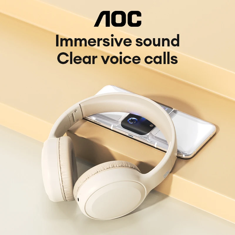 Choice Aoc Wireless Earphone Bluetooth 5 4 Foldable Headset Sports Headphones Low Latency Gaming Earbuds 2026 Th30 250mah, Alina Gadgets