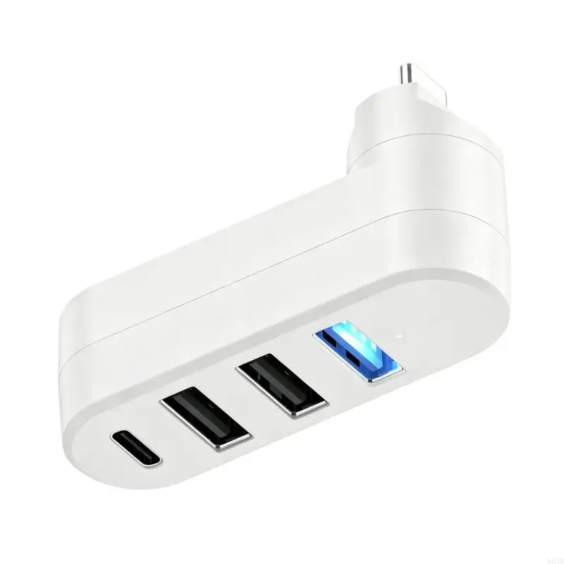 미니 USB C 허브 변환기 삽입 및 드라이버 필요 없이 즉시 작동 가능
