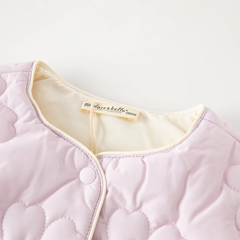 Dave Bella Children Cotton Vest Tank Top Clothes Autumn Girl's Cute Charm Sweet Fashion Casual Party Outdoor DB4236958