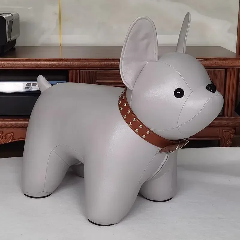 Dog Shoe Bench Home Entrance and Living Room Animal Themed Seat Cute Animated Children Stool Portable Portable Stool Stool Chair