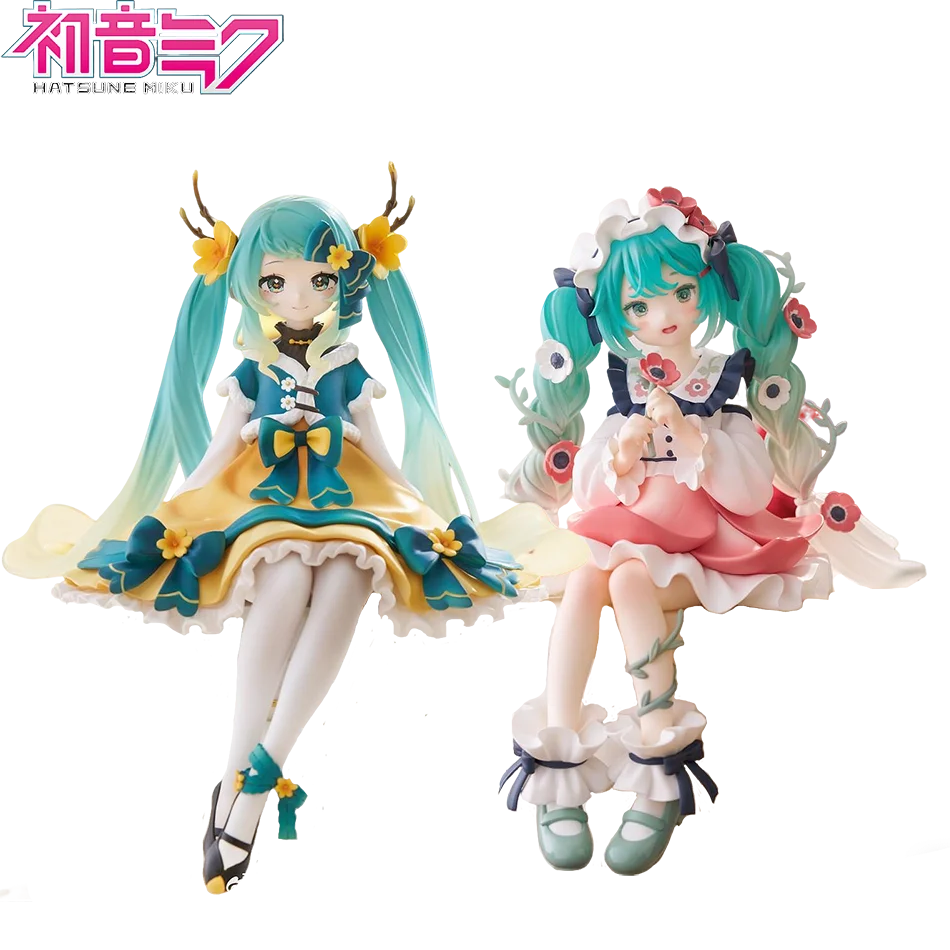 Hatsune Miku Anime Figur Spielzeug Blume Fee Sammlung MIKU Kawaii Cartoon PVC Action Figur Modell Puppen Geburtstage Geschenke Kinder