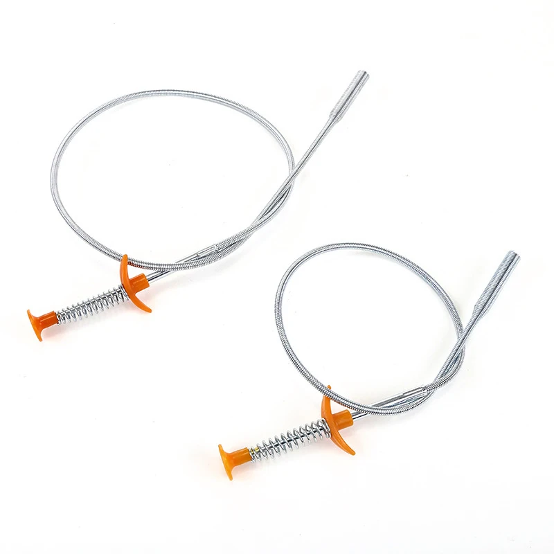 

60/83cm Sewer Dredger Spring Pipe Dredging Tool Household Hair Cleaner