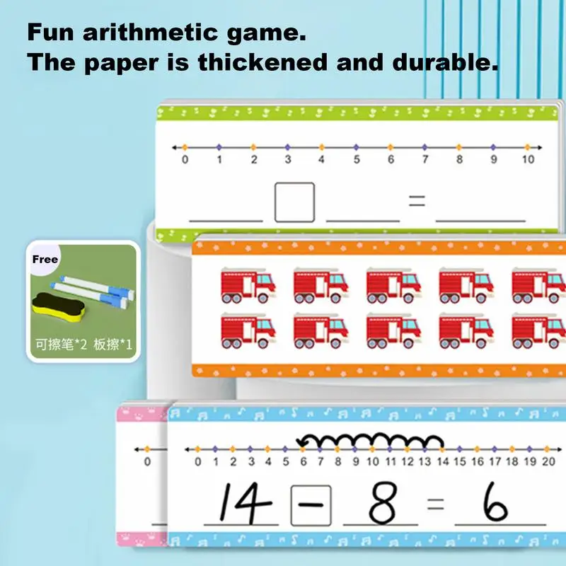 Erasable Number Board 0-20 Double Sided White Board Addition Subtraction Game Classroom And Home Supplies Learning Activities