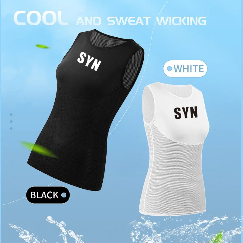 SYN Women's cycling vest summer quick drying clothes road bikes sleeveless cycling jerseys cycling underwear cycling base shirts
