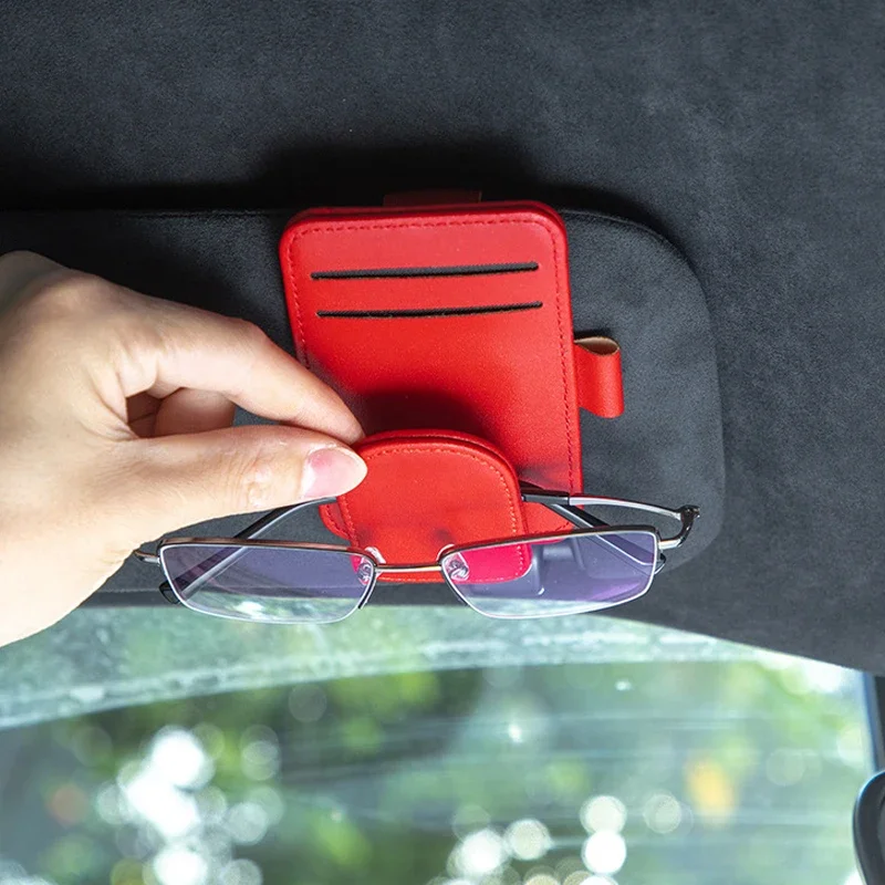 자동차 안경 클립 선글라스 클립, 인테리어 자동차 안경 케이스, 자동차 선바이저 안경 거치대, 안경 클립 거치대