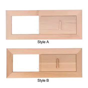 ตะแกรงไม้ย่างช่องแอร์ซาวน่าช่องแอร์สี่เหลี่ยมผืนผ้าแผงระบายอากาศช่องแอร์ซาวน่าแบบปรับได้สำหรับห้องอบไอน้ำซาวน่า 1