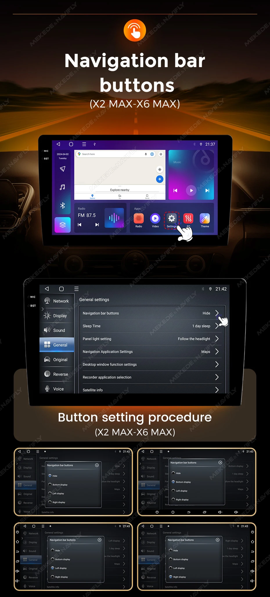 MEKEDE Android 14 Drahtlose CarPlay Auto Auto Radio Für Seat Altea 2004-2015 Navigation GPS Stereo DSP 4G BT Auto Multimedia Player – Detail 12