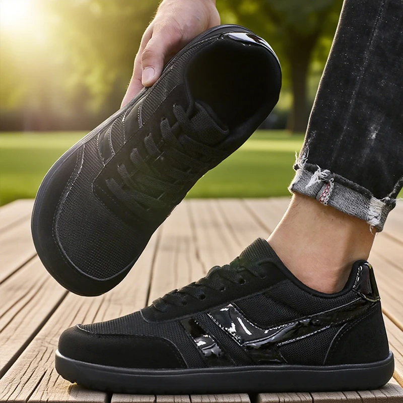 Tenis De Hombre Wide Toe Box Barefoot Shoes Minimalist Breathable Comfortable Outdoor Walking Shoe Sports Casual Blue Shoes 2025 2