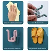 Slipper Rack Self-adhesive Bathroom Simple Slipper Hook Toilet Drainage Rack Wall Mounted Bedroom Storage Hook Shoe Drying Rack 5
