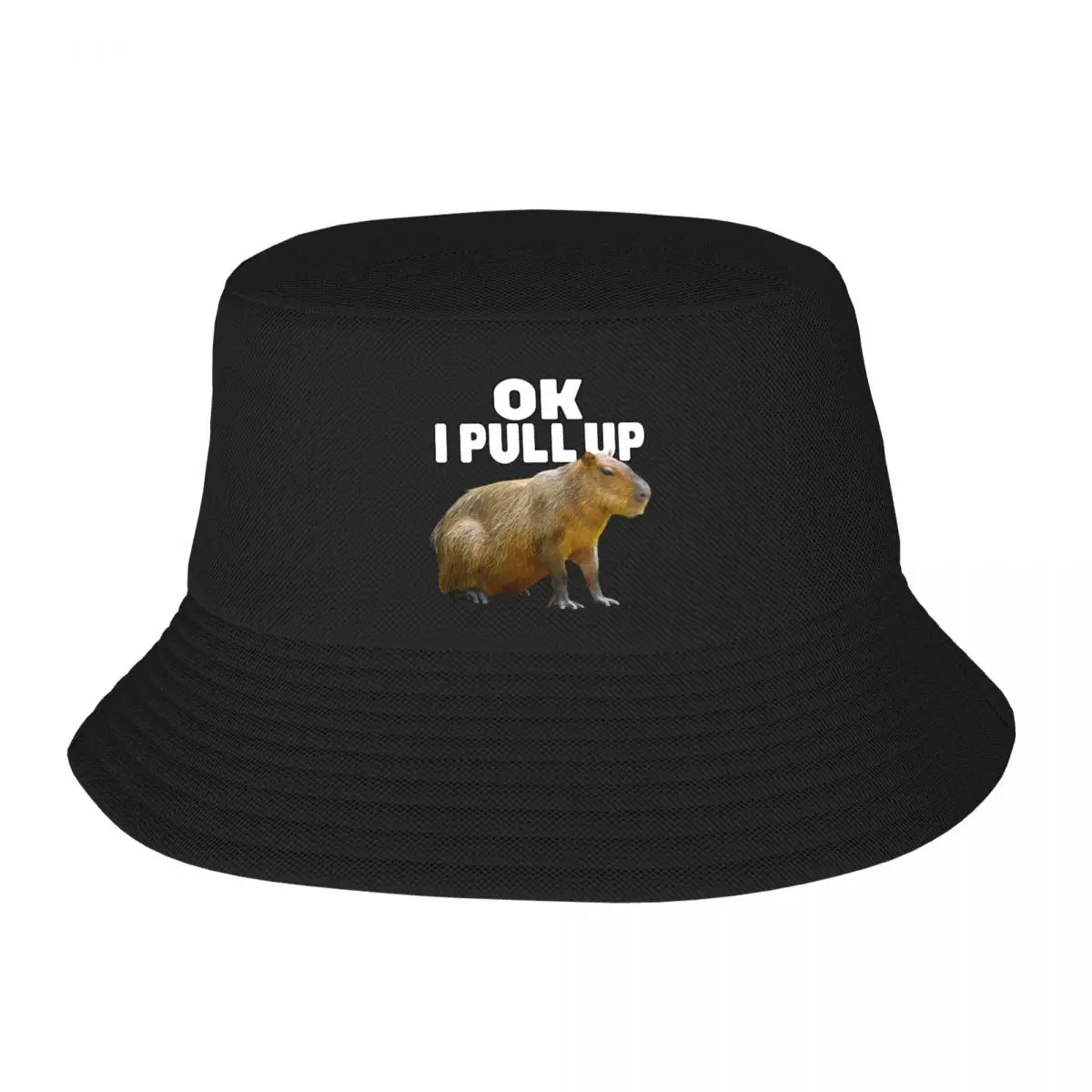 

Пользовательский Ok I Pull Up capyтеперь фотография женская уличная Солнцезащитная летняя рыболовная Кепка