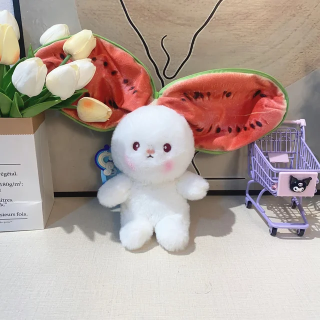 Lapin en peluche pour enfant, jouet créatif et amusant, Fruit transfigure,  carotte, se cache dans un sac de fraises, pour célébrités d'internet -  AliExpress