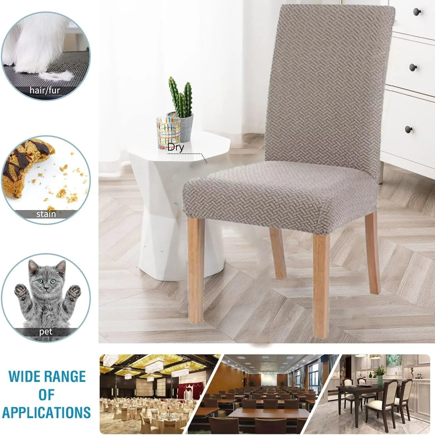 Universal Elastic Chair Cover 5